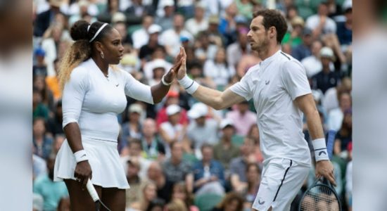 Andy Murray and Serena Williams win smooth match in mixed doubles