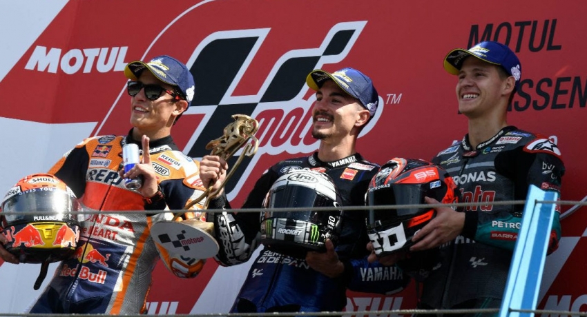 Vinales wins at Assen, Marquez stretches MotoGP lead
