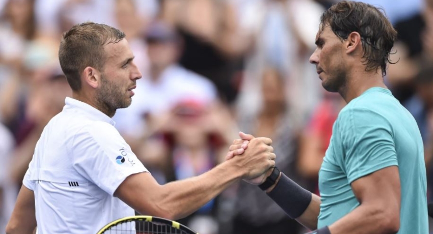 Nadal pushed by British qualifier Dan Evans in opening match in Canada