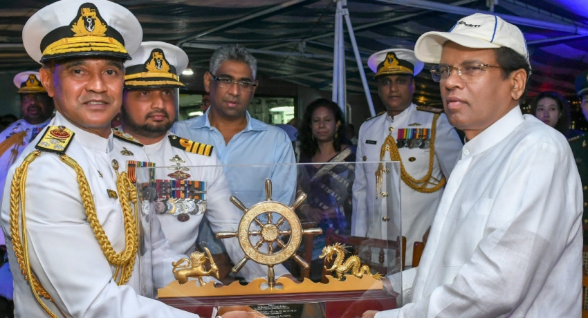 President commissions P625 patrol vessel donated to Sri Lanka Navy