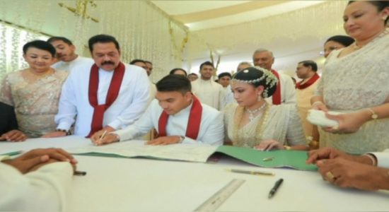  Namal Rajapaksa ties the knot