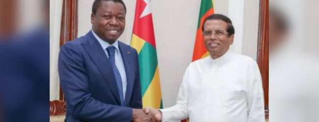 President of Togo calls on President Maithripala Sirisena