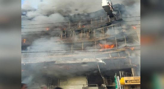 UPDATE:- Fire in Wattala yet to be doused