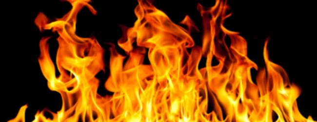 Fire at housing complex in Dematagoda