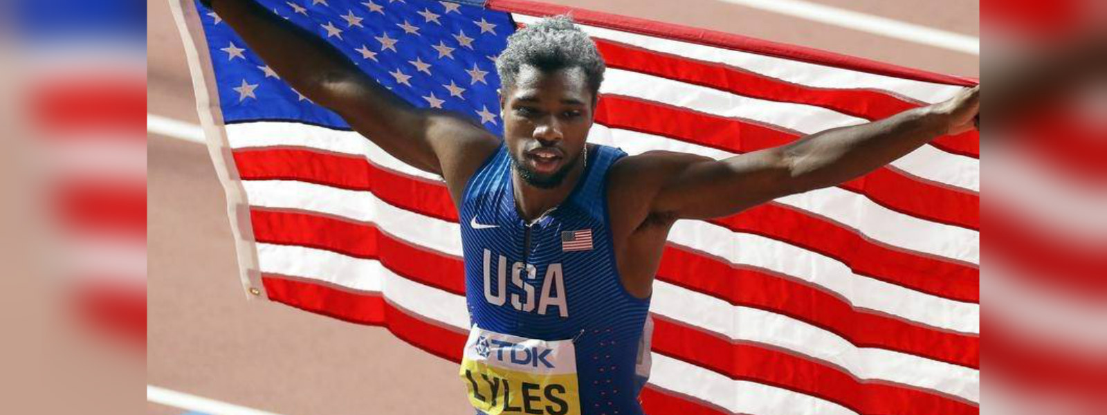 American Noah Lyles wins the men's 200m final
