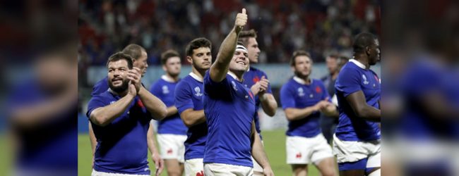 France hold on to beat Tonga 23-21 and reach Rugby World Cup quarter-finals