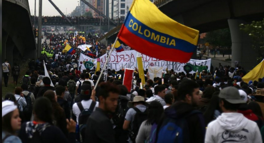 Student protest against corruption turns violent in Colombia