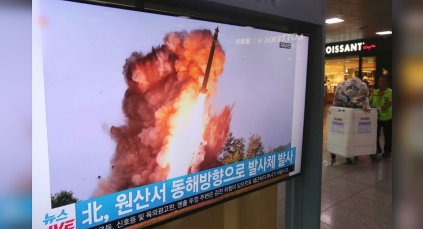 North Korea’s state TV releases photos of latest missile test