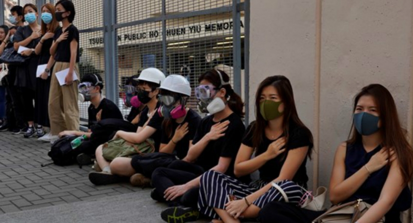 Students rally after Hong Kong police shoots teenage protester in chest