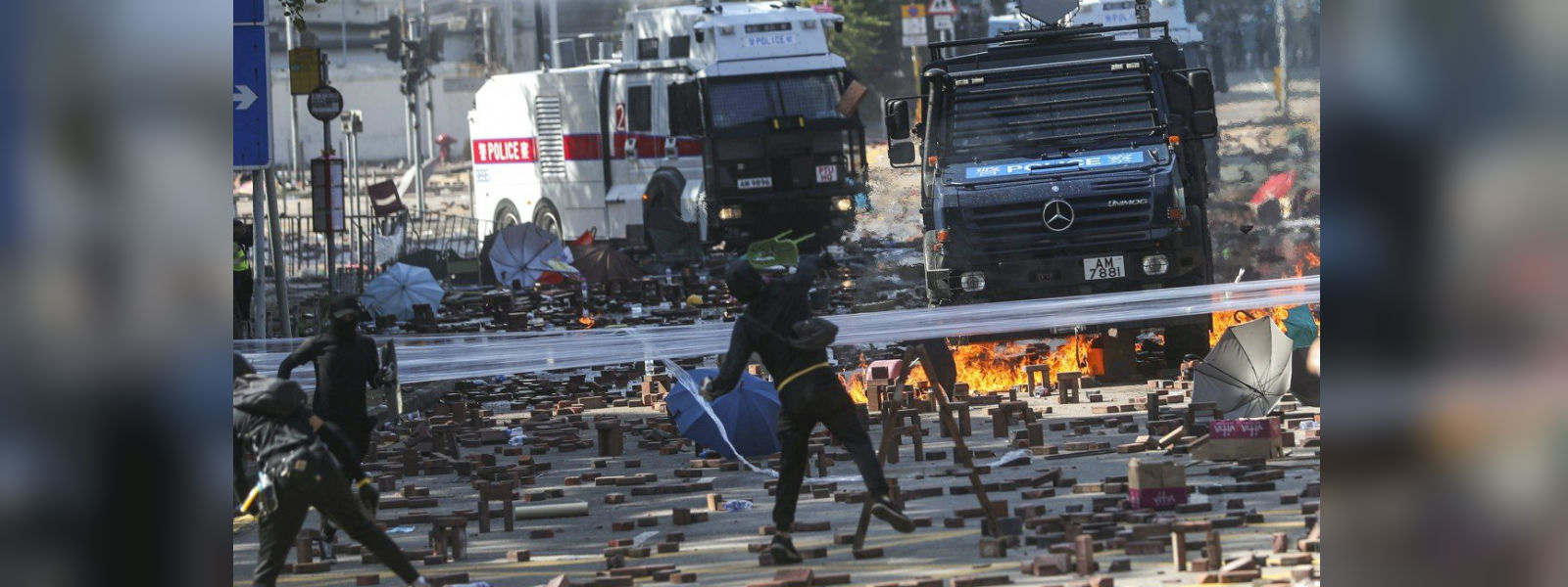 HK Polytechnic University reduced to a warzone