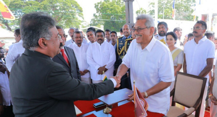 Gotabaya Rajapaksa sworn in as the 7th Executive President of Sri Lanka
