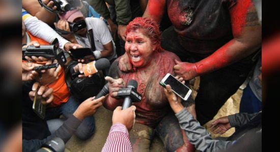 Bolivian mayor attacked with red paint amidst election unrest