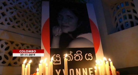 Candlelight vigil in memory of Yvonne Jonsson