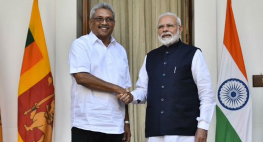 President Gotabaya Rajapaksa meets Indian PM Narendra Modi