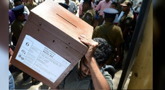 Ballot boxes transported under police protection 
