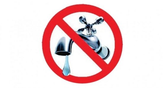 24-hour water-cut in sections of Gampaha
