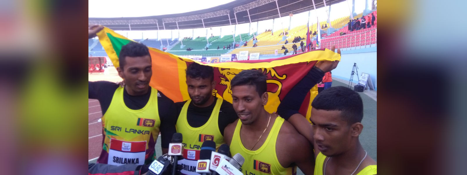 Sri Lankan sprinters set new relay SAG record