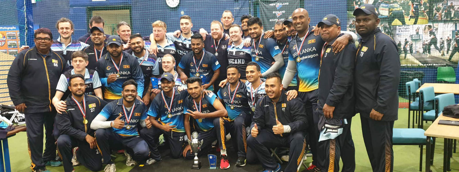 Sri Lankan Indoor cricket team wins historic first overseas series in England