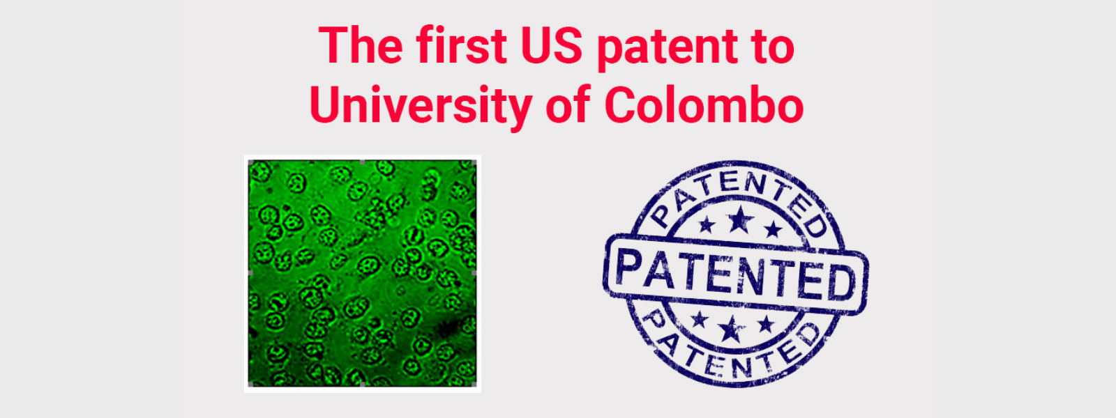 The first US Patent to University of Colombo