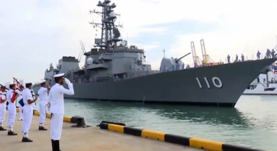 JMSDF Takanami arrives at the Colombo Port