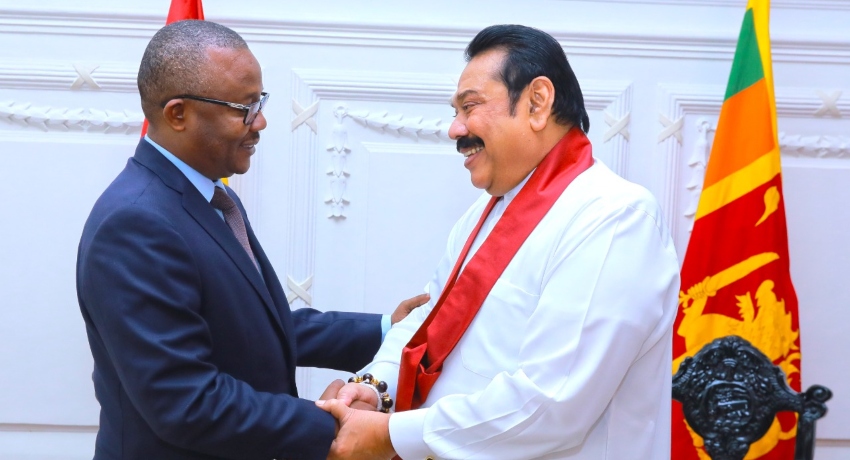 President of Guinea-Bissau meets Prime Minister during his brief visit to Sri Lanka