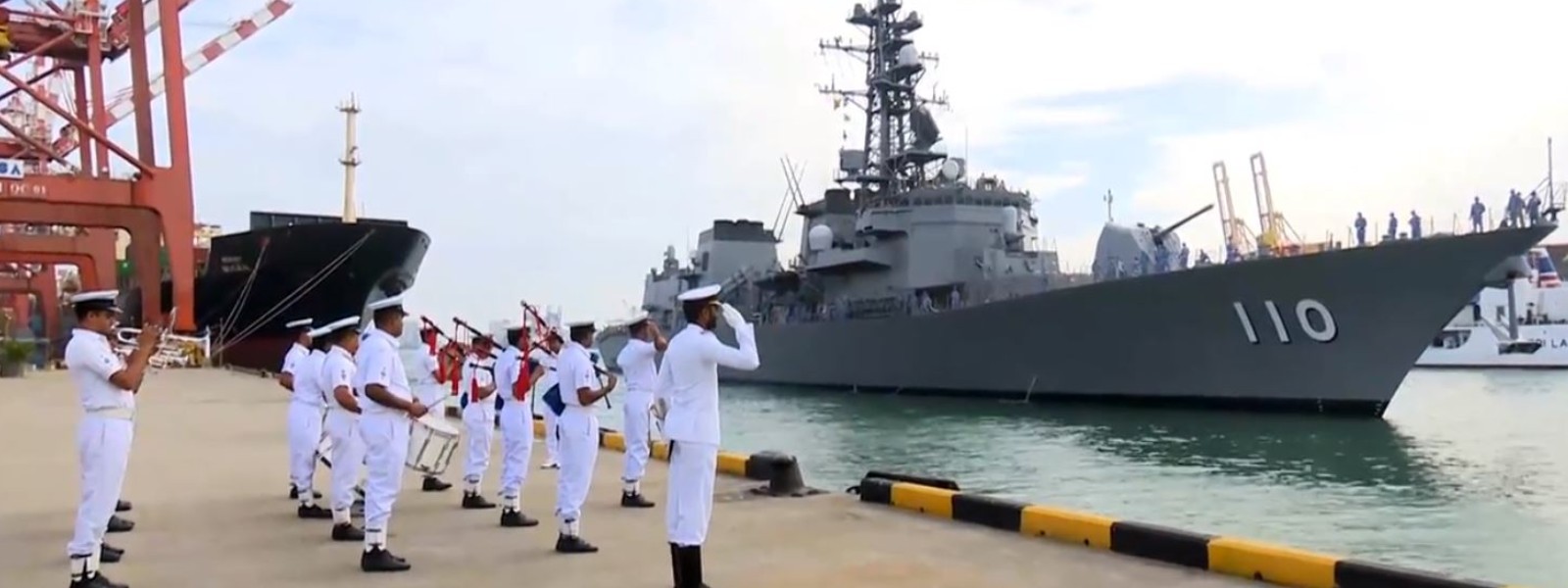 JMSDF Takanami arrives at the Colombo Port