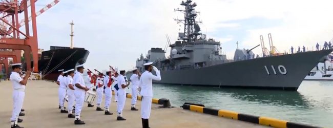 JMSDF Takanami arrives at the Colombo Port