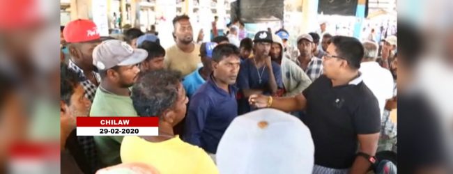 Tense situation at main fish market in Chilaw