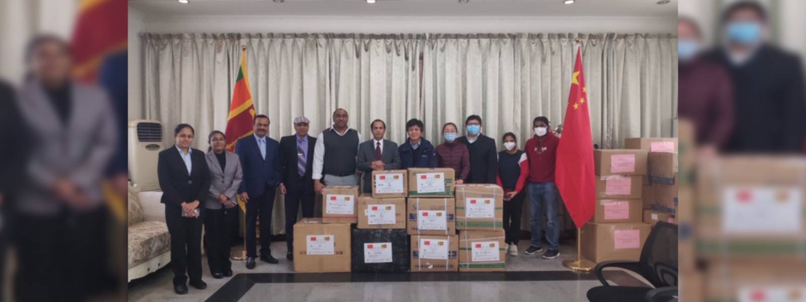 Sri Lankan community in China donates medical supplies