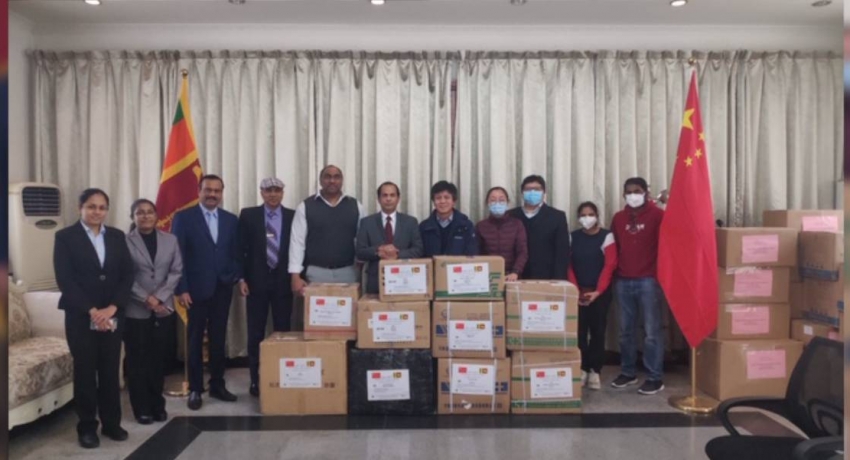Sri Lankan community in China donates medical supplies