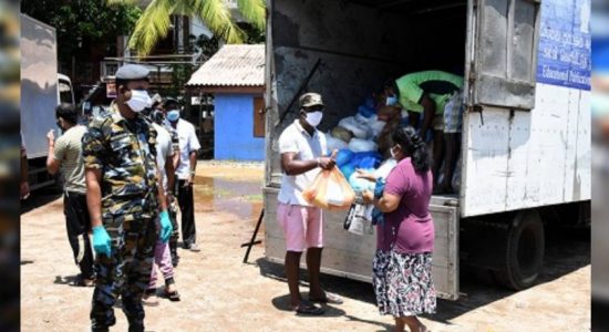 SLAF distributes dry rations among 50,000 families