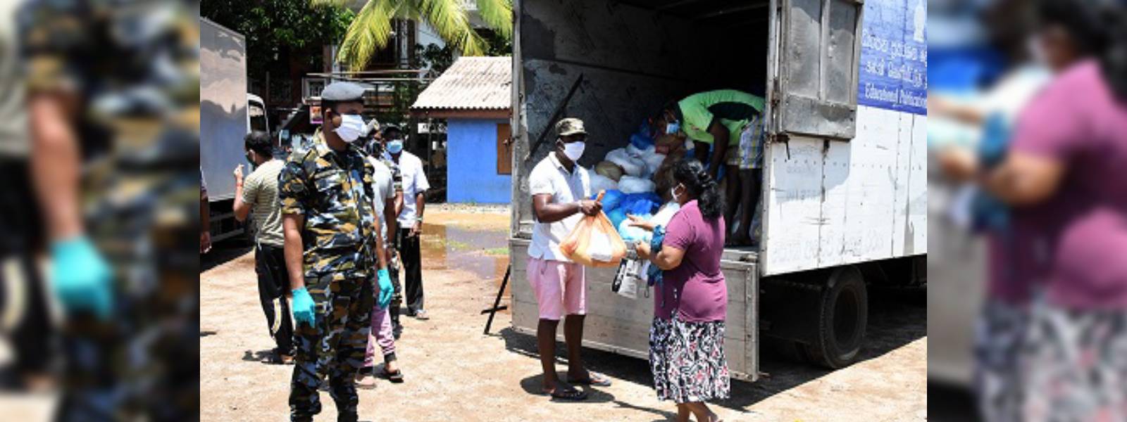 SLAF distributes dry rations among 50,000 families