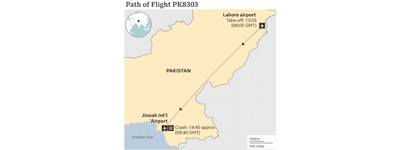 Pakistan plane crash: 37 Fatalities 