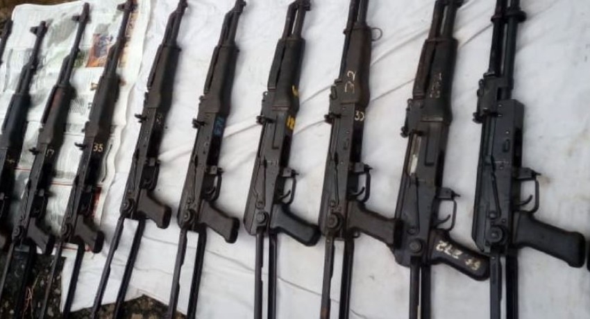 Assault Rifles discovered today were to be used to attack a prison bus – Police