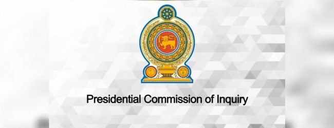 Snr. DIG Munasinghe testifies at 21/04 PCoI