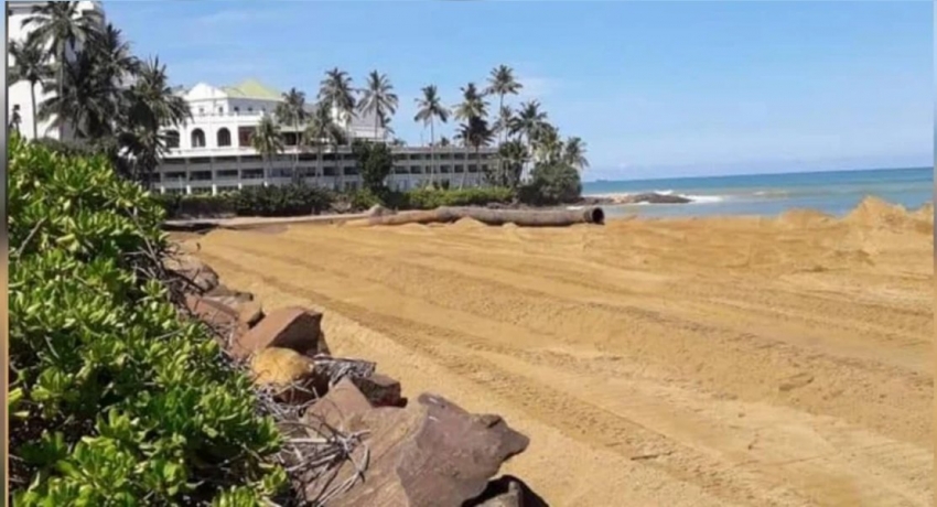 Environmentalists blame authorities over beach nourishment project