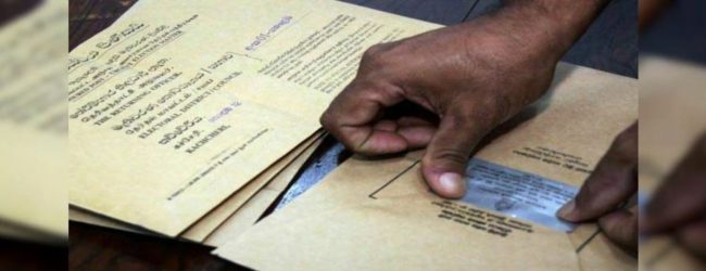 Postal voting in Rajanganaya gets underway