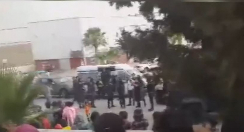 (VIDEO) Jordanian Security Forces Use Tear Gas On Sri Lankan Migrant Workers