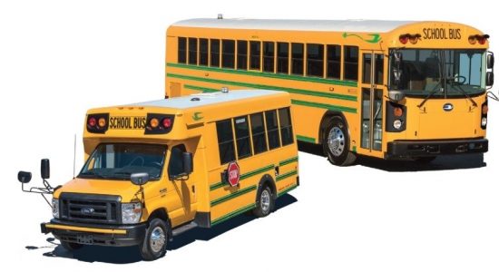 Imported school buses to be painted yellow