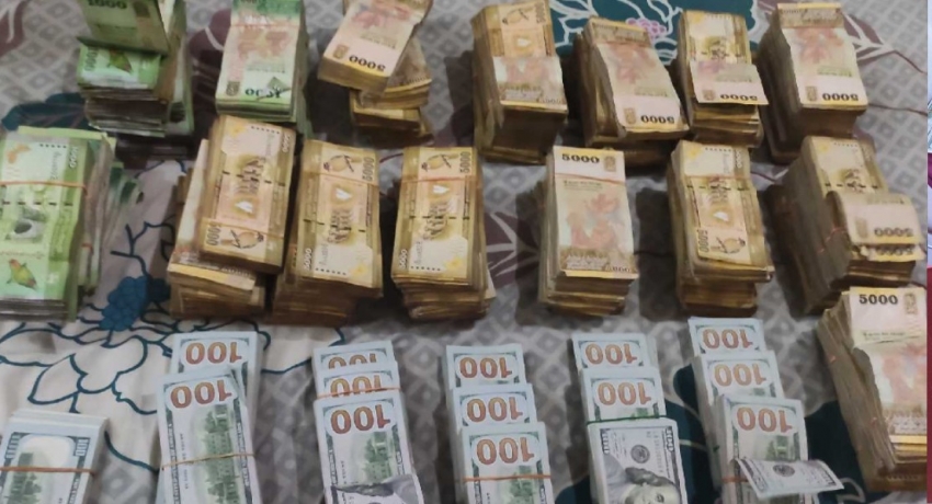 Police raids cash house in Dematagoda; seized more than Rs. 50 Million in currency notes
