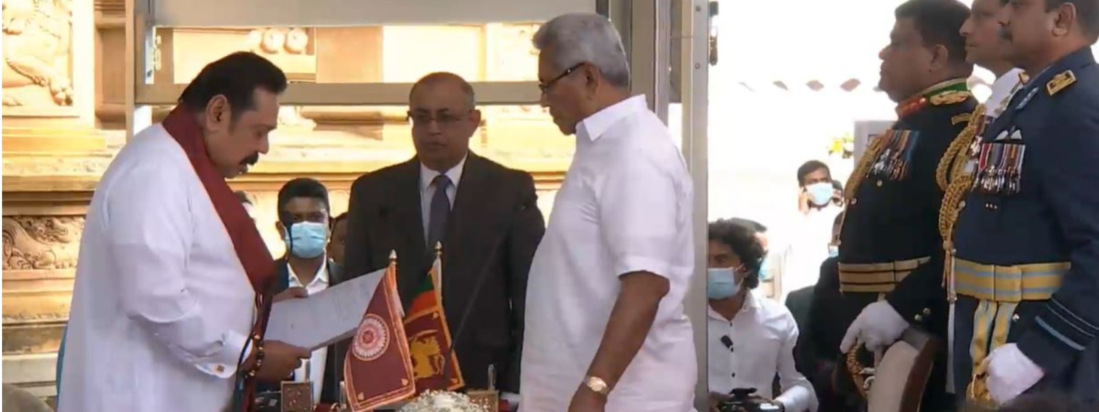 Mahinda Rajapaksa takes oath as the new Prime Minister of Sri Lanka