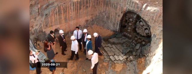 China funded flood water tunnel under Colombo