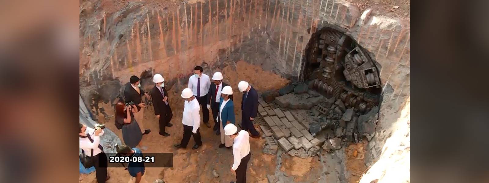 China funded flood water tunnel under Colombo