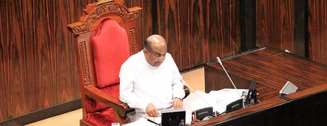 Speaker yet to be told about Premalal's Appeal
