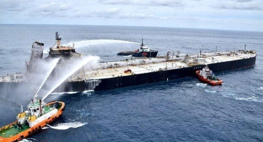 Marine life affected due to oil leak from New Diamond tanker