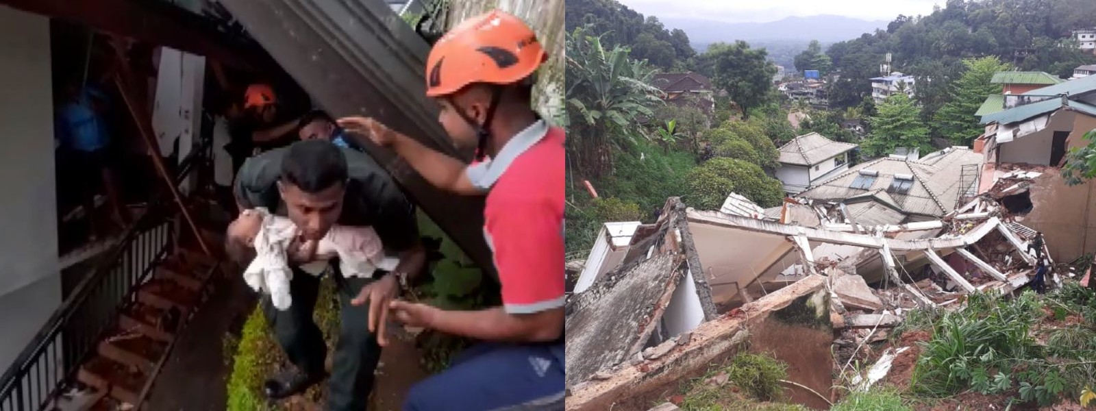 Infant rescued after Kandy building collapse has died; Search and Rescue continues