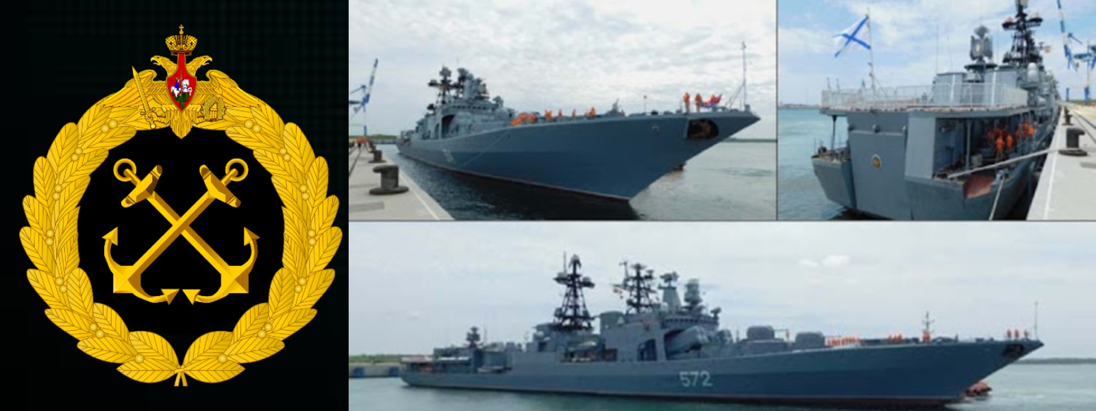 Three ships of Russian Federation in Hambantota