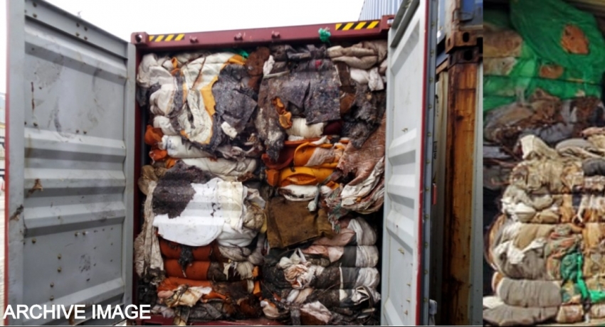 Sri Lanka Customs conducts separate investigations on waste-filled containers