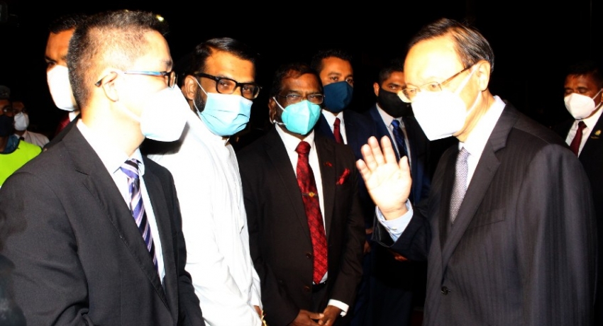 High-powered Chinese delegation in Sri Lanka; Led by former Chinese Foreign Minister