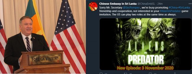 'AlienVsPredator' - China responds to US